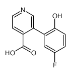 3-(5-fluoro-2-hydroxyphenyl)pyridine-4-carboxylic acid Structure