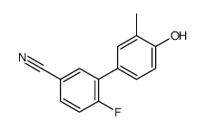 4-fluoro-3-(4-hydroxy-3-methylphenyl)benzonitrile Structure