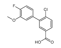 4-chloro-3-(4-fluoro-3-methoxyphenyl)benzoic acid Structure