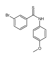 3-bromo-N-(4-methoxyphenyl)benzenecarbothioamide结构式