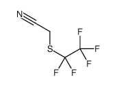 [(Pentafluoroethyl)sulfanyl]acetonitrile Structure