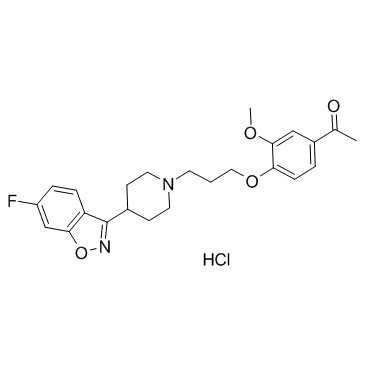 Iloperidone (hydrochloride) structure