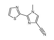 1-methyl-2-thiazol-2-yl-1H-imidazole-4-carbonitrile Structure