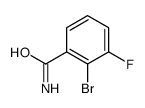 2-bromo-3-fluorobenzamide Structure