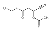 3-ACETOXY-3-CYANO-PROPIONIC ACID ETHYL ESTER结构式