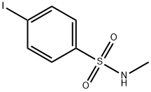 4-碘-N-甲基苯-1-磺酰胺结构式