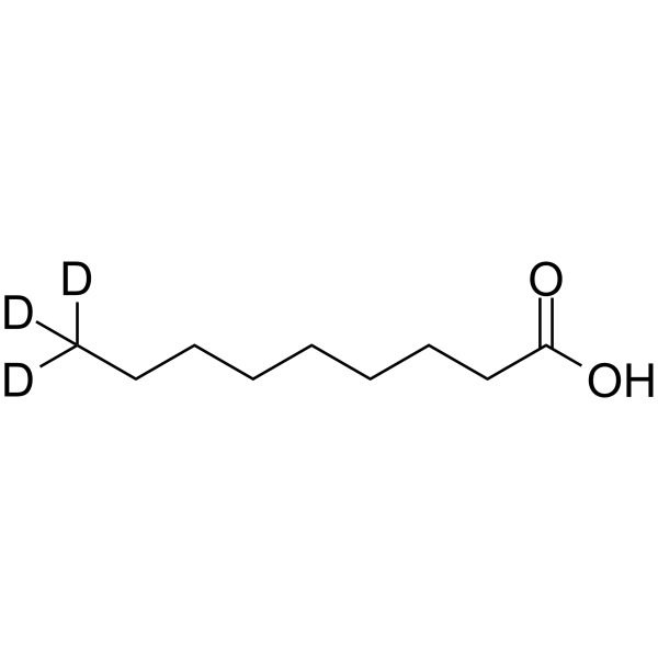 壬酸-D3结构式