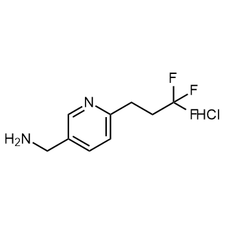 (6-(3,3,3-Trifluoropropyl)pyridin-3-yl)methanamine hydrochloride Structure