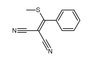2-Cyano-3-methylthio-3-phenylacrylonitrile Structure