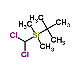 叔丁基(二氯甲基)二甲基硅烷结构式
