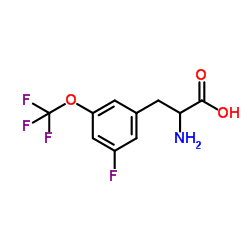 3-氟-5-三氟甲氧基-DL-苯基丙氨酸结构式