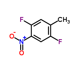 2,5-二氟-4-硝基甲苯结构式