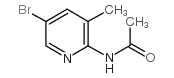 2-乙酰氨基-5-溴-3-甲基吡啶结构式