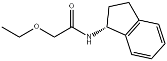 (R)-N-(2,3-二氢-1H-茚-1-基)-2-乙氧基乙酰胺结构式