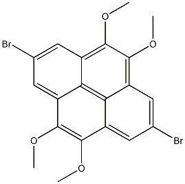 2,7-dibromo-4,5,9,10-tetramethoxypyrene结构式