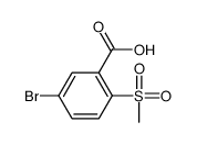 5-溴-2-(甲基磺酰基)苯甲酸结构式