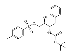 (2S,3S)-3-(tert-butoxycarbonyl)amino-4-phenyl-1-tosyloxy-2-butanol结构式
