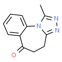 1-甲基-4H-苯并[F][1,2,4]三唑并[4,3-A]氮杂-6(5H)-酮结构式