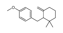 1-[(2,2-dimethyl-6-methylidenecyclohexyl)methyl]-4-methoxybenzene结构式
