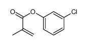 (3-chlorophenyl) 2-methylprop-2-enoate结构式