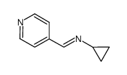 Cyclopropanamine, N-(4-pyridinylmethylene)- (9CI)结构式