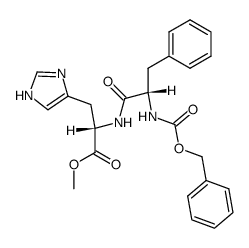 N-(Benzyloxycarbonyl)-(S)-phenylalanyl-(S)-histidine Methyl Ester Structure