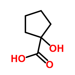 1-Hydroxycyclopentanecarboxylic acid Structure