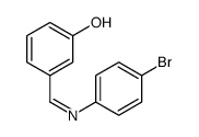 3-[(4-bromophenyl)iminomethyl]phenol Structure