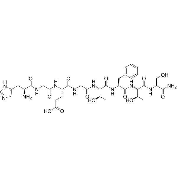 Exendin-4 (1-8) trifluoroacetate salt Structure