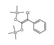 1,1-bis(trimethylsilyloxy)-2-chloro-2-phenylethene结构式