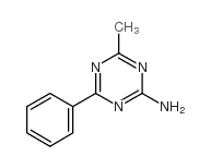 2-氨基-4-甲基-6-苯基-1,3,5-三嗪结构式