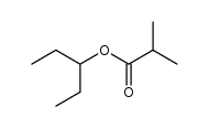Propanoic acid, 2-Methyl-, 1-ethylpropyl ester Structure