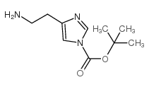 4-(2-氨基乙基)-咪唑-1-羧酸叔丁酯结构式