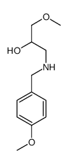 1-methoxy-3-[(4-methoxyphenyl)methylamino]propan-2-ol结构式