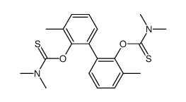 Carbamothioic acid, dimethyl-, O,O-(3,3-dimethyl1,1-biphenyl-2,2-diyl) ester结构式