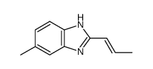 1H-Benzimidazole,5-methyl-2-(1-propenyl)-(9CI) Structure