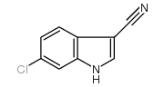 3-氰基-6-氯吲哚结构式