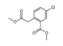 4-chloro-2-methoxycarbonyl-phenyl acetic acid methyl ester结构式