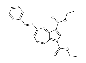 diethyl 5-styrylazulene-1,3-dicarboxylate结构式