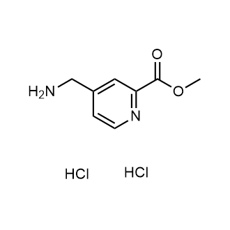 4-(氨基甲基)吡啶甲酸甲酯盐酸盐结构式