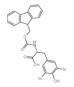 Fmoc-3,5-二溴-D-酪氨酸结构式