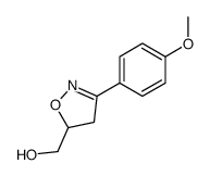 [3-(4-methoxyphenyl)-4,5-dihydro-1,2-oxazol-5-yl]methanol结构式