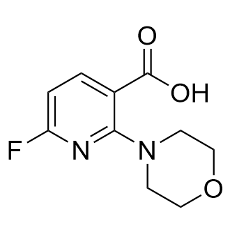 6-Fluoro-2-morpholinonicotinic acid Structure