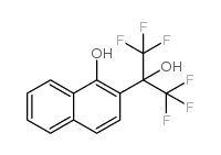 2-(2-Hydroxy-1,1,1,3,3,3-hexafluoropropyl)-1-naphthol Structure