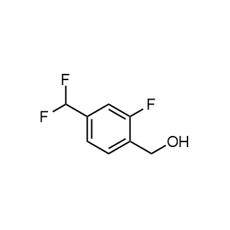(4-(二氟甲基)-2-氟苯基)甲醇结构式