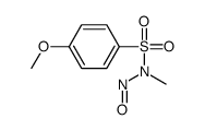 4-methoxy-N-methyl-N-nitrosobenzenesulfonamide Structure