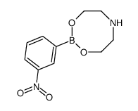 2-(3-Nitrophenyl)-1,3-dioxa-2-bora-6-azacyclooctane结构式