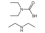 diethylamonium N,N'-dimethylmonothiocarbamate结构式