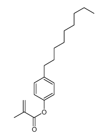 (4-nonylphenyl) 2-methylprop-2-enoate结构式