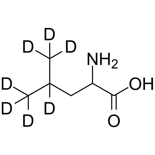 DL-亮氨酸-D7结构式